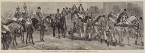 A procissão real na abertura do Parlamento, 21 de janeiro de 1886
